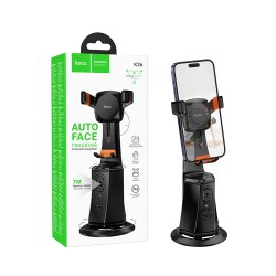 Suporte para telefone Gimble Hoco K26 Smart Rastreamento Anti-Vibração Preto